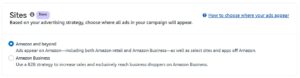 Site Settings - Amazon PPC