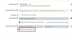 Amazon GTIN Exemption