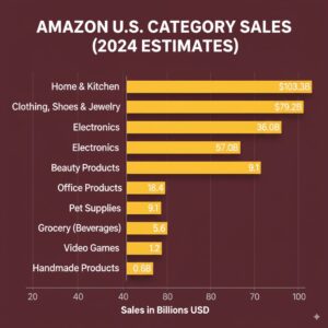 Amazon revenue across various product categories