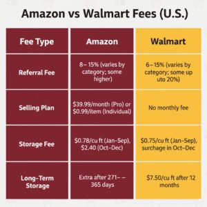 Selling on Amazon vs Walmart