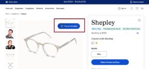 ARVR virtual trying option