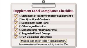 Supplement Label Compliance Checklist