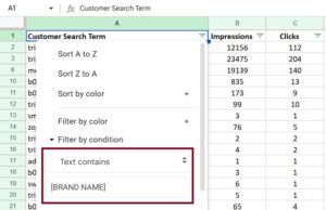 Amazon PPC Search Term Report Analysis 7 Brand Name Search