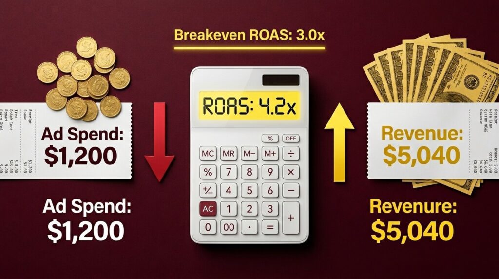 ROAS Calculator and Breakeven ROAS Calculator