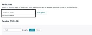 Amazon Brand Story - How to assign ASINs