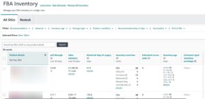 Amazon FBA Inventory