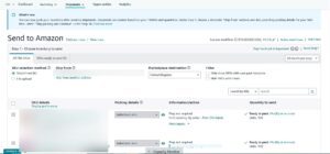 Amazon Seller Central - Send to Amazon