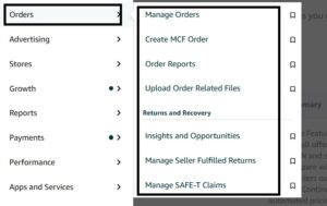Orders Amazon Seller Central