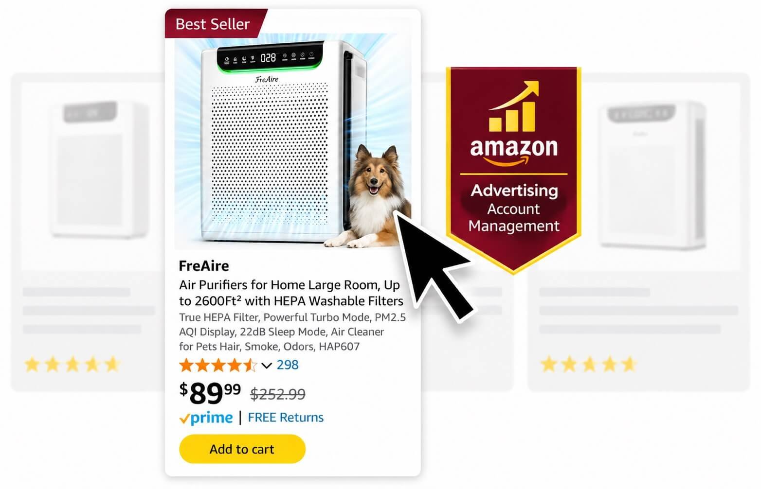 Amazon PPC management dashboard and campaign performance